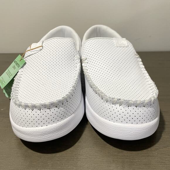 DC Shoes Mens Size 10 Shoes NEW Villain 2 White Leather Skate Loafers Unilite main image 6